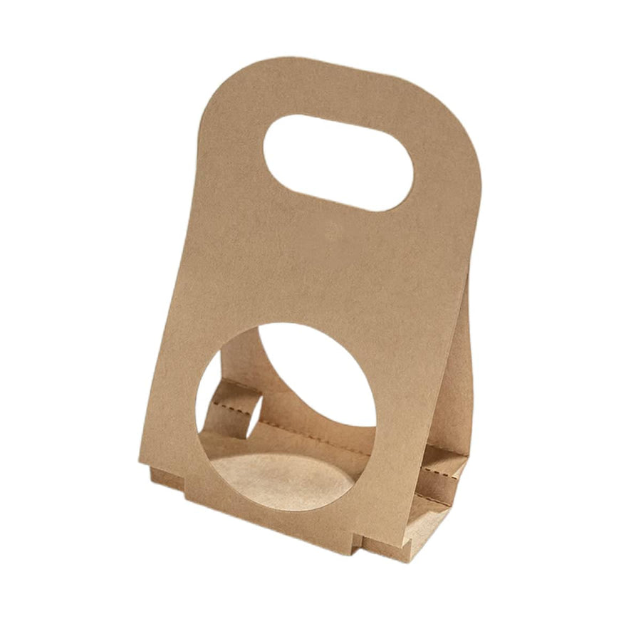 Kraft Paper Fruit Gift Box with Handle and Window, Pack of 50 - Single (16 x 9 cm)