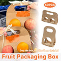 Kraft Paper Fruit Gift Box with Handle and Window, Pack of 50 - Single (16 x 9 cm) - view 2