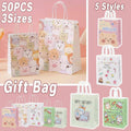Kraft Paper Gift Bags for Kids - 18 x 9 x 23 cm, Style TKT, Pack of 50 - view 2
