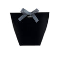 Kraft Paper Gift Bags with Ribbon Closure, Pack of 50 - Black