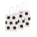 Kraft Paper Gift Tote Bags - Pack of 30, Soccer Ball Print