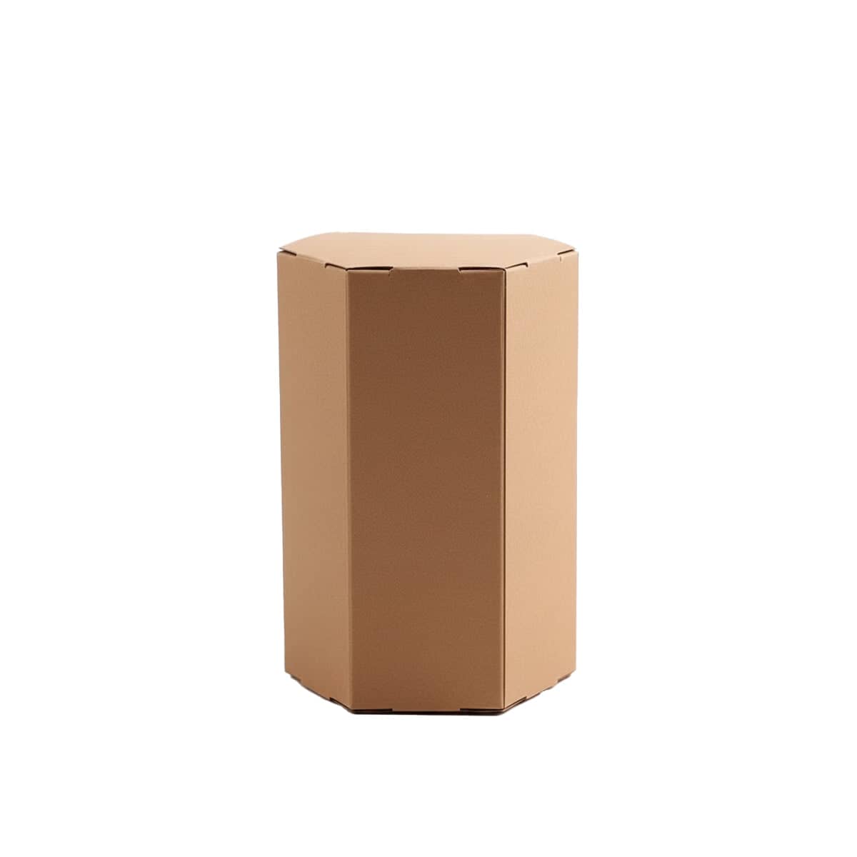 Kraft Paper Hexagon Gift Boxes, Pack of 20 - Size M (90 x 78 x 120 mm)