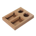 Kraft Paper Meal Boxes for Hamburgers and Snacks - Double Bottom, Pack of 25