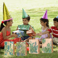 Kraft Paper Party Gift Bags with Leaf Pattern, Pack of 32 - view 4