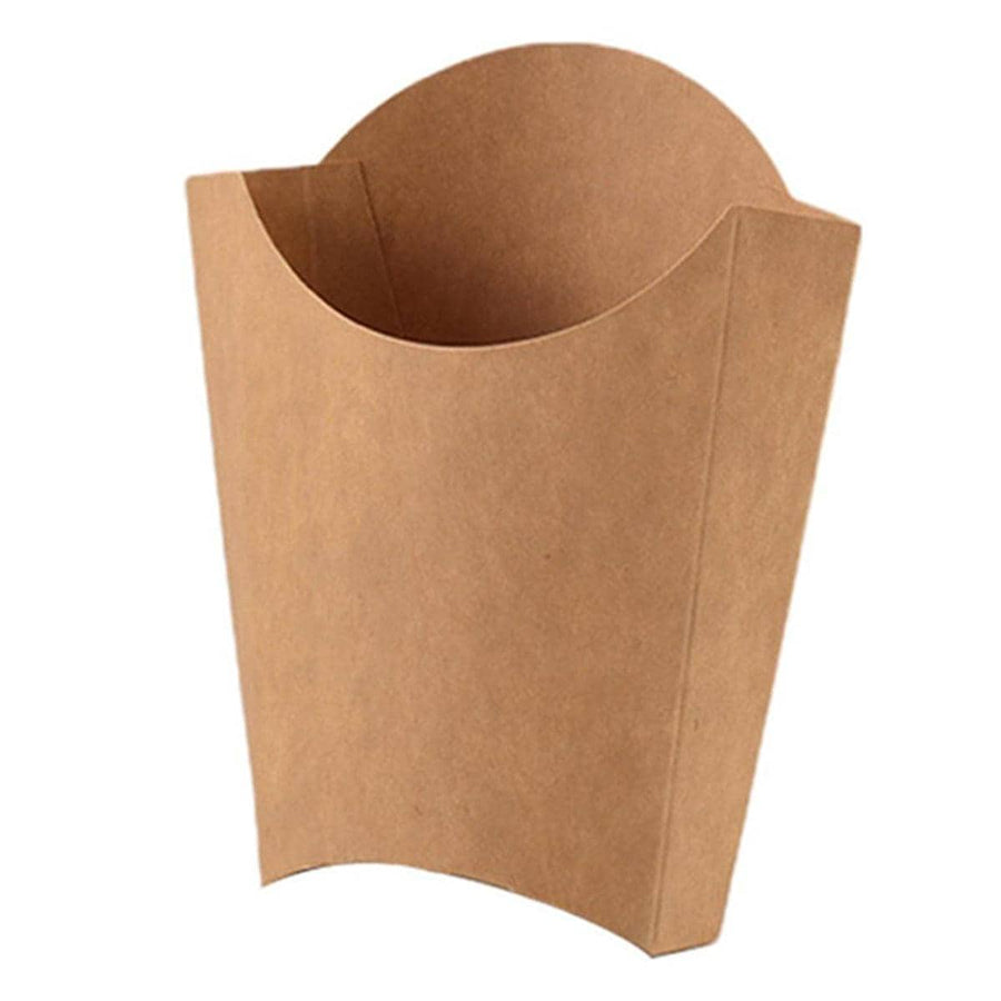 Kraft Paper Popcorn Boxes, Pack of 100 - 12.2 x 13.1 cm