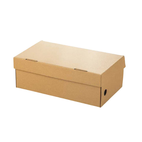 Kraft Paper Shoe Boxes Clamshell Storage for Men and Women - Small, 29 x 20.5 x 11 cm, Pack of 20