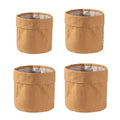 Kraft Paper Storage Baskets with Water Resistant Lining - Large, Pack of 3 (15 x 15 x 15 cm) - view 3