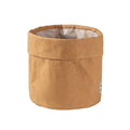 Kraft Paper Storage Baskets with Water Resistant Lining - Medium, Pack of 3 (12 x 12 x 12 cm)