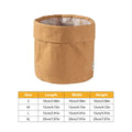 Kraft Paper Storage Baskets with Water Resistant Lining - Medium, Pack of 3 (12 x 12 x 12 cm) - view 4