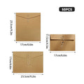 Kraft Paper String Tie File Envelopes - 17 x 23.5 cm Portrait - view 4