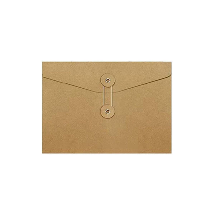 Kraft Paper String Tie File Envelopes - 23.5 x 17 cm Landscape