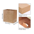 Kraft Paper Takeaway Bags, Pack of 250 - Disposable Carry, Gift and Market Bags - view 4