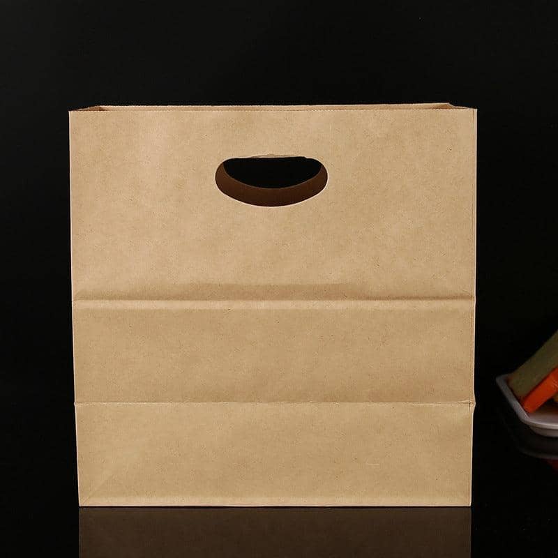 Kraft Paper Takeaway Bags, Pack of 250 - Disposable Carry, Gift and Market Bags - view 5