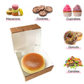 Kraft Paper Takeaway Boxes - 20 Pack, 21.5 x 21.5 x 6.5cm - view 4