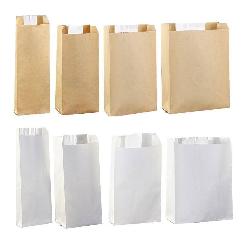 Kraft Paper Takeaway Bread Bags with Window - 30 x 12 x 9 cm, Pack of 200 - view 4
