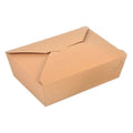 Kraft Paper Takeaway Lunch Box - 2000 ml, 215 x 158 x 63 mm, Pack of 200