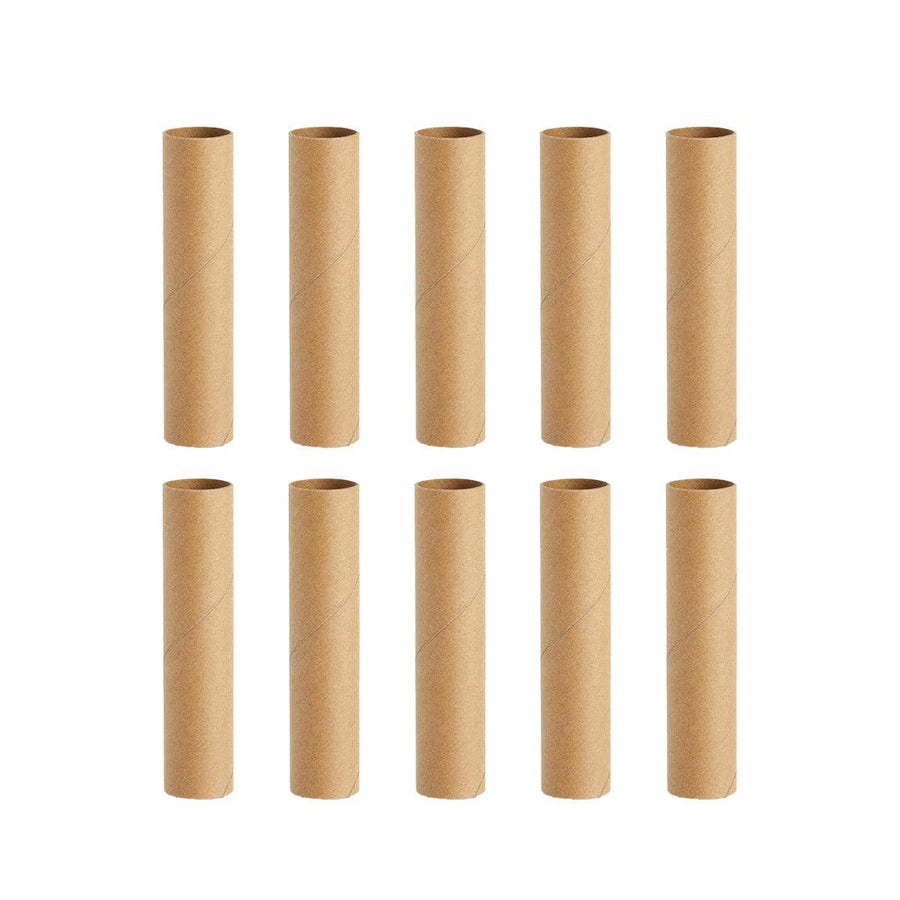 Kraft Paper Tubes, 5.7 x 50 cm - Pack of 10, Natural Brown