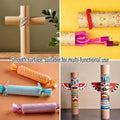 Kraft Paper Tubes, 5.7 x 50 cm - Pack of 10, Natural Brown - view 5
