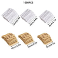Kraft Paper Twist Ties with Wire Core, Pack of 1000 - White, 15cm - view 4