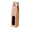 Kraft Paper Wine Gift Boxes, Pack of 30 - Single Bottle