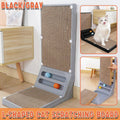 L-Shaped Cat Scratching Board with Ball Tracks - Black - view 2