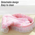 Lace Cat Bed with Removable Cushion - Blue - view 5
