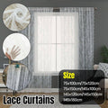 Lace Curtain for Bedroom Window and Door, Privacy Sheer - 145 x 100 cm - view 3