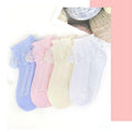 Lace Ruffle Frilly Ankle Socks for Girls, Size S - Yellow - view 5