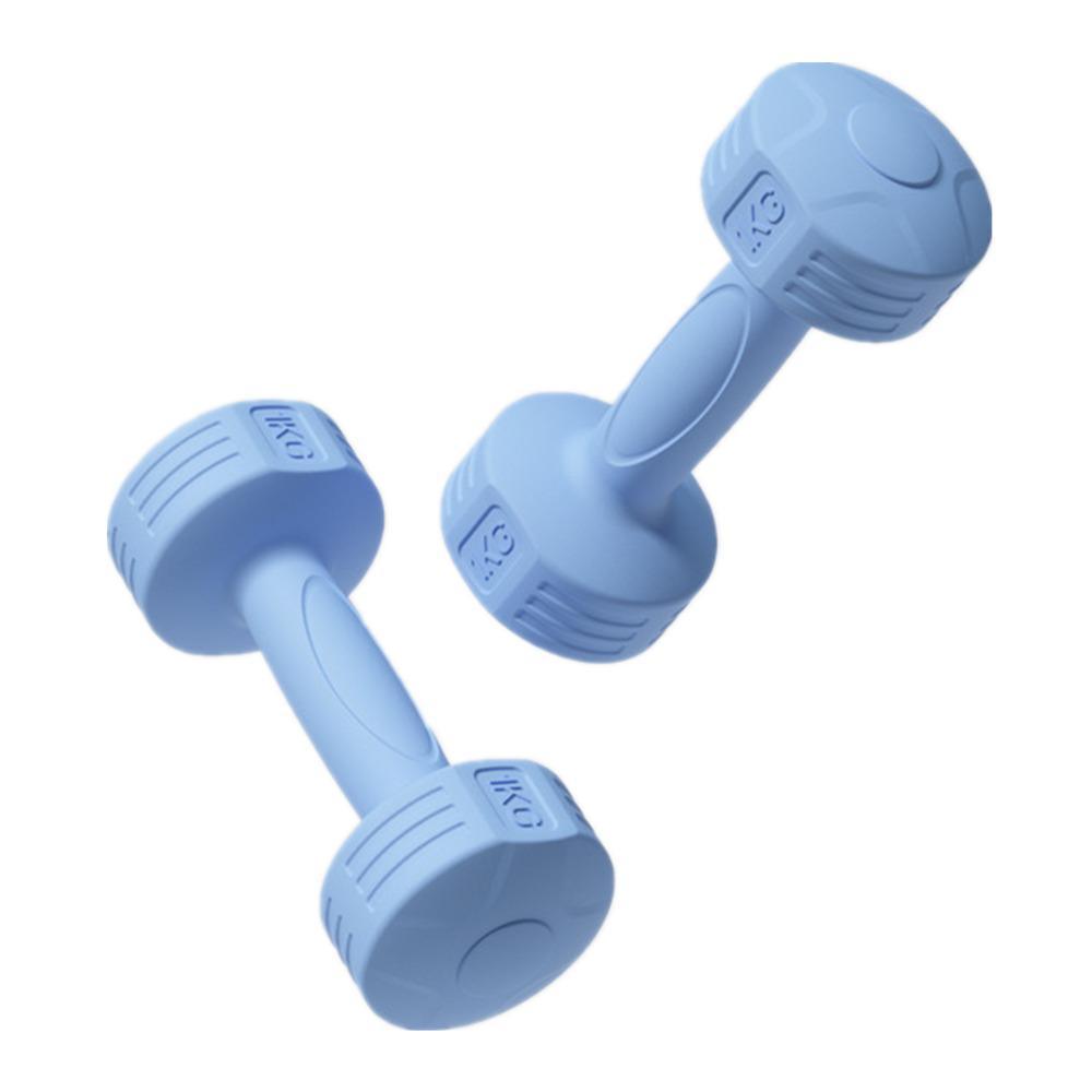 Ladies 1 kg Dumbbells for Home Workouts and Yoga, Pair - Blue