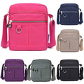 Ladies Nylon Crossbody Shoulder Bag, Lightweight Small Casual Handbag - Black - view 3