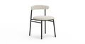 Brosa Lancel Set of 2 Dining Chairs - Light Cream Boucle
