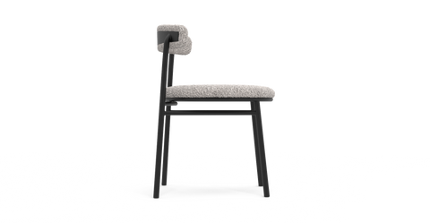 Brosa Lancel Set of 2 Dining Chairs - Pebbled Sand Boucle