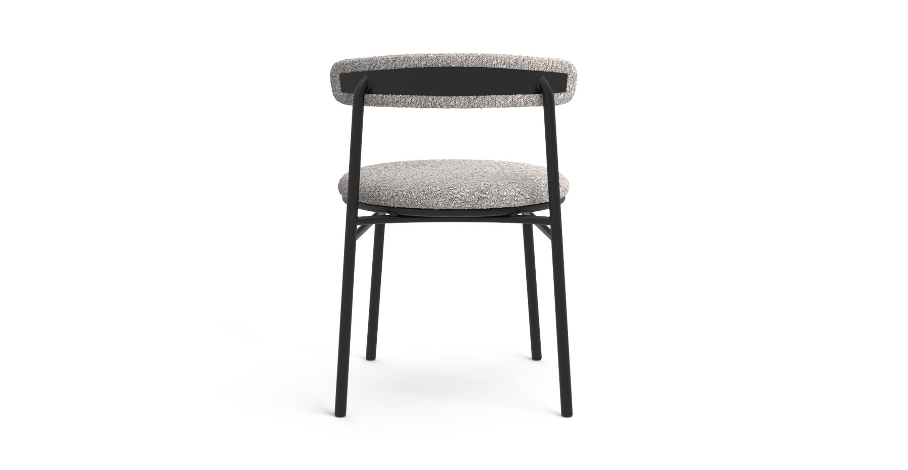 Brosa Lancel Set of 2 Dining Chairs - Pebbled Sand Boucle