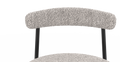 Brosa Lancel Set of 2 Dining Chairs - Pebbled Sand Boucle