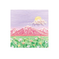 Landscape Oil Painting Sticky Notes, 800 Sheets - Lilac Sky and Pink Mountains