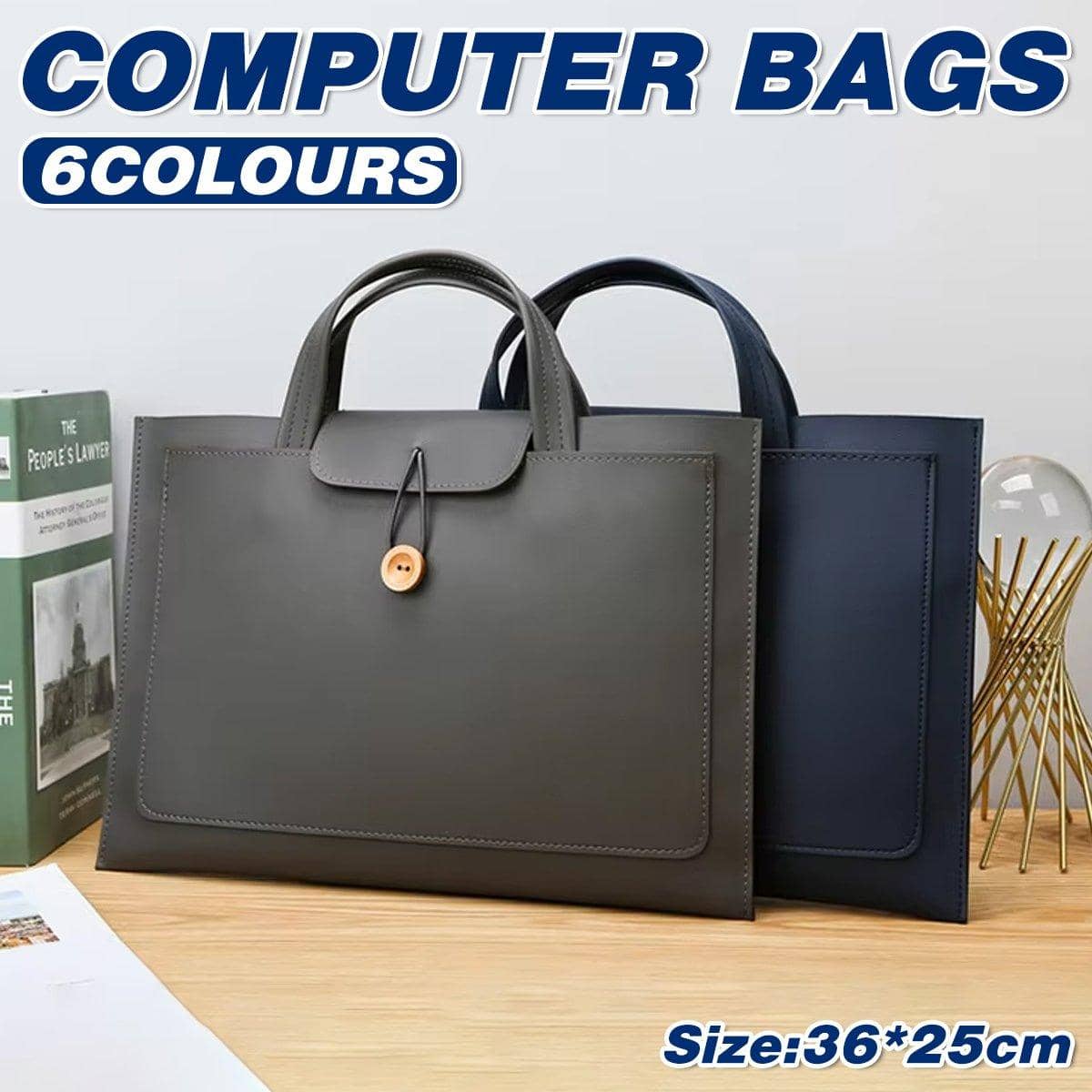 Laptop Bag Protective Sleeve Computer Case for Business, Travel and Work - Red Brown - view 2