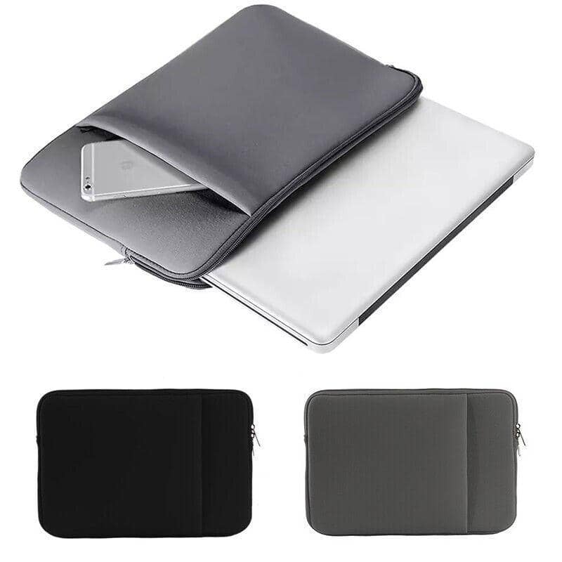 Laptop Sleeve Carry Bag with Front Pocket - Black, 15 Inch (38.1cm) - view 3