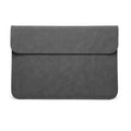 Laptop Sleeve Case 13 Inch (33.3 cm), PU Leather Pouch - Dark Grey