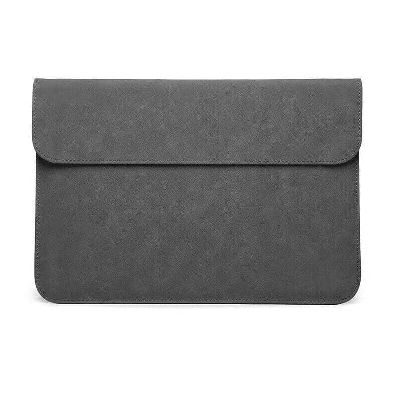 Laptop Sleeve Case 13 Inch (33.3 cm), PU Leather Pouch - Dark Grey