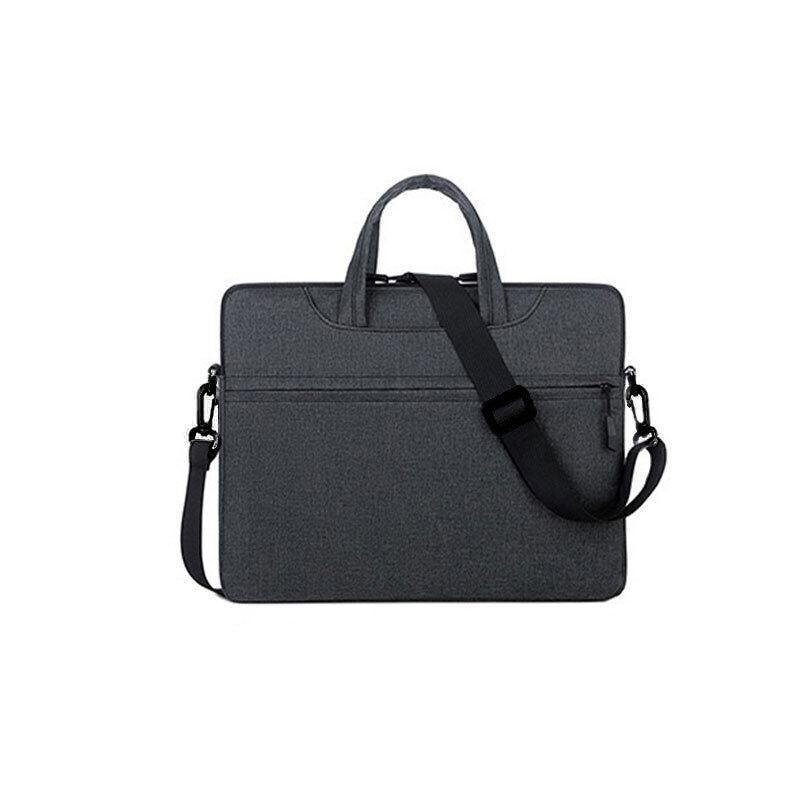Laptop Sleeve with Shoulder Strap, Oxford Fabric 40 x 30 x 4 cm - Dark Grey