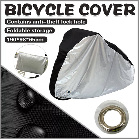 Large Bicycle Cover (190 x 65 x 98 cm), Waterproof Outdoor Rain and Dust Protector