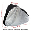 Large Bicycle Cover (190 x 65 x 98 cm), Waterproof Outdoor Rain and Dust Protector - view 3