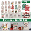 Large Canvas Christmas Santa Sack - Gold Flourish North Pole Express Special Delivery - view 2