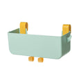 Large Capacity Bedside Hanging Storage Basket Dormitory Organiser with Hook - Green