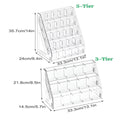 Large Capacity Clear Acrylic Desktop Pen Holder Organiser - 5 Tier - view 4