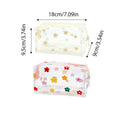 Large Capacity Clear PVC Cosmetic Bags with Flower Prints - Pack of 2 - view 3