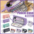 Large Capacity Cotton Linen Pencil Case for Students - Pink - view 2