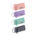 Large Capacity Cotton Linen Pencil Case for Students - Pink - view 3