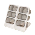 Large Capacity Desk Organiser Pencil Holder with Six Compartments, Set of 2 - view 2