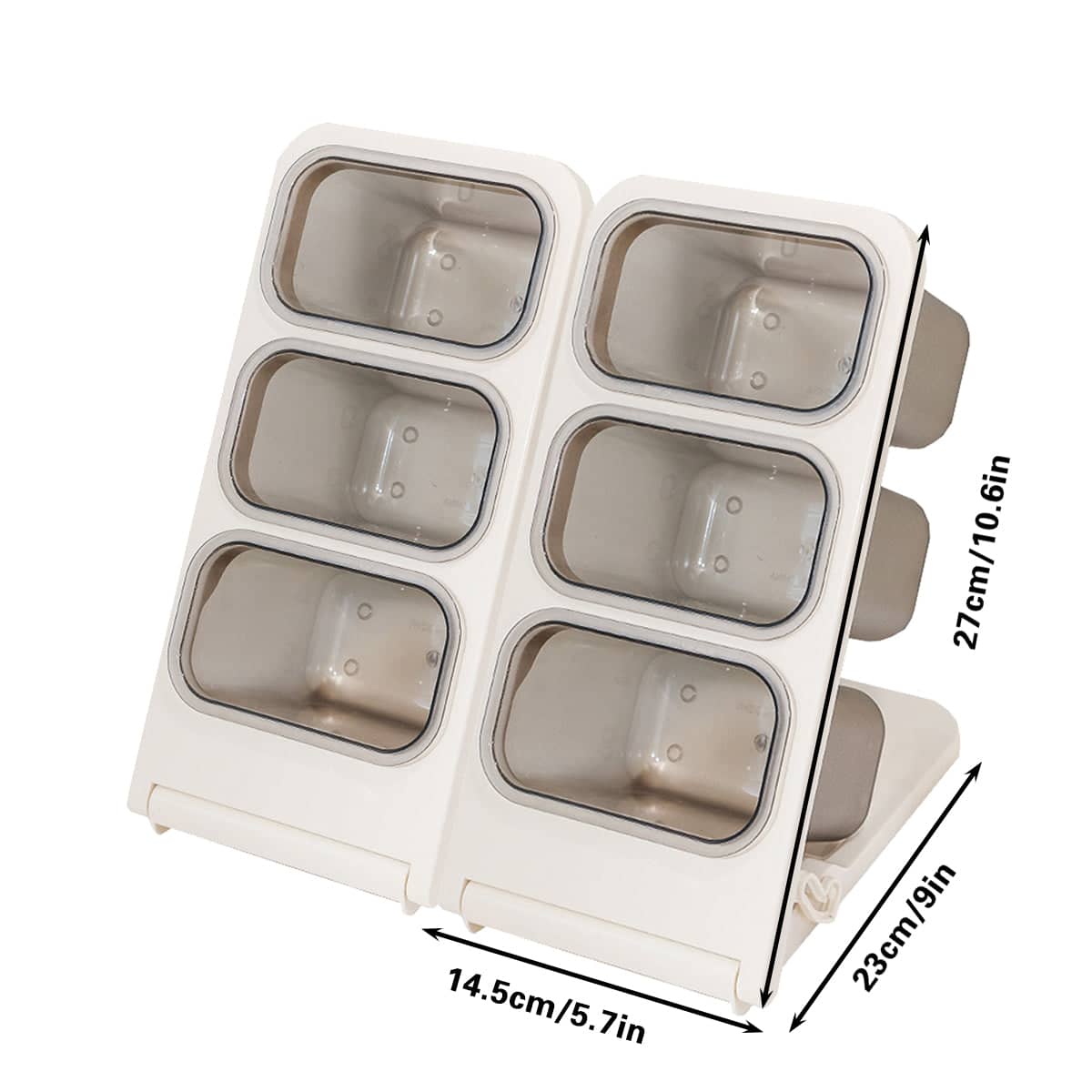 Large Capacity Desk Organiser Pencil Holder with Six Compartments, Set of 2 - view 3